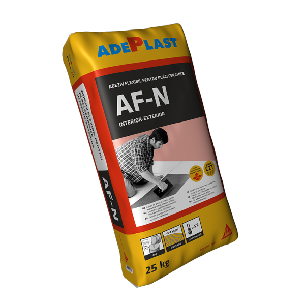 Клей высокопрочный для широкоформатной керамической плиты ADEPLAST® AF-N grey (C2T) 25кг