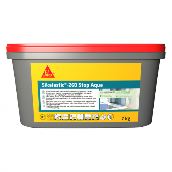 Гидроизоляционная жидкая мембрана Sikalastic®-260 Stop Aqua 7кг