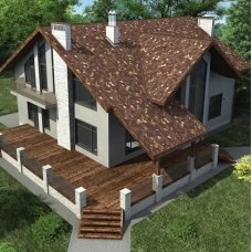 Битумная черепица Aquaizol Люкс Акцент Горячий шоколад
