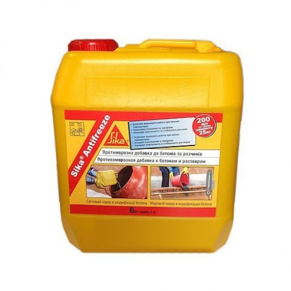 Добавка для бетонування при знижених температурах Sika Antifreeze 6 кг