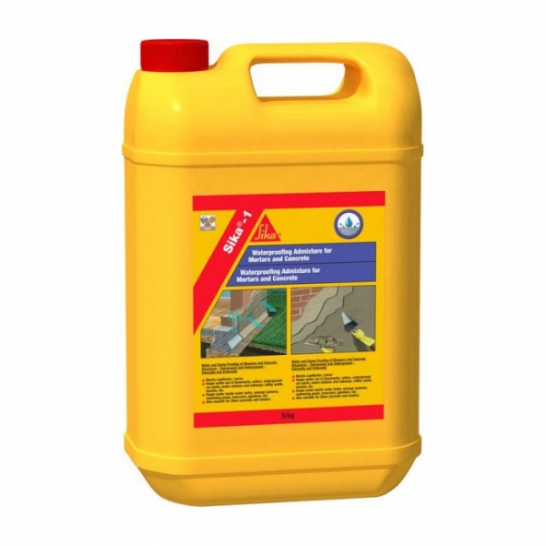 Герметизуюча добавка для будівельних розчинів Sika-1 Moerteldicht 5 кг