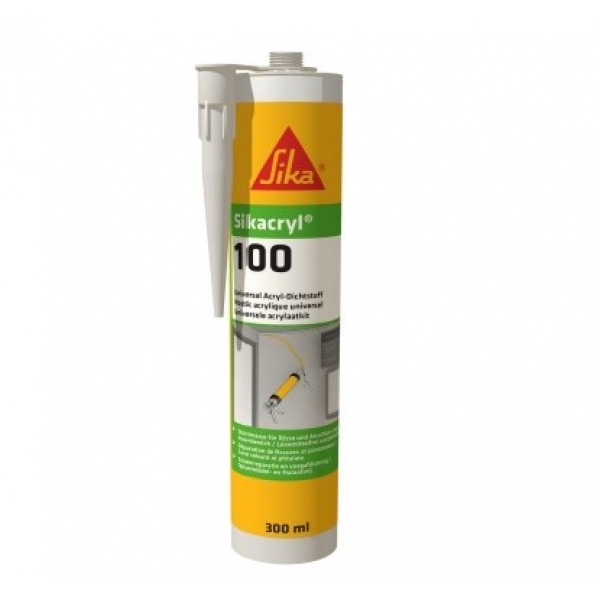 Герметик акриловий Sika SikaCryl-100 білий 300 мл