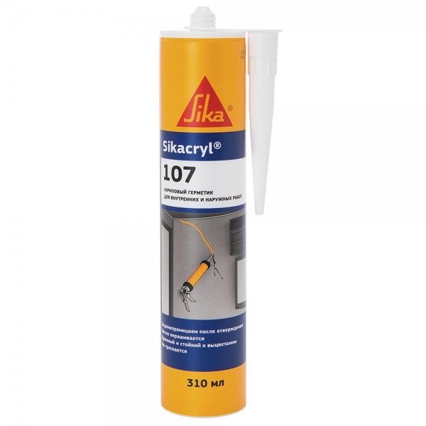 Герметик акриловый белый Sika Sikacryl-107 310 мл