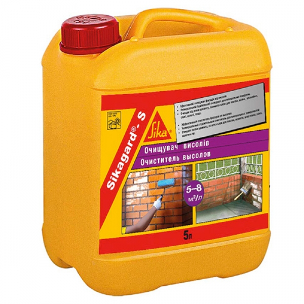 Очиститель высолов Sika Sikagard-S 5 л Очиститель высолов Sika Sikagard-S 5 л